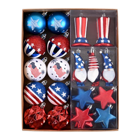 Decor by Hannah patriotic ornament ball collection for easy Independence Day decorating.