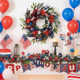 Decor by Hannah top hat ornaments for a playful patriotic touch