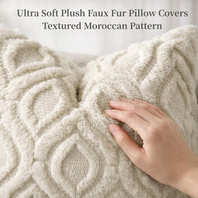 decorUhome pillow cover with soft velvet backing adds subtle luxury.