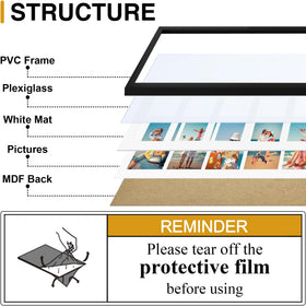 decorUhome 5-photo mat collage frame keeps memories organized