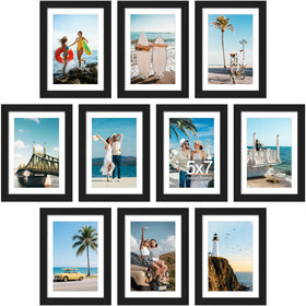 decorUhome 5x7 frame set with 4x6 mat for organized memories.
