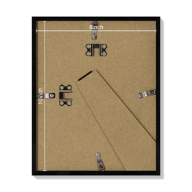 decorUhome 8x10 black frame – packaging shown as gift-ready
