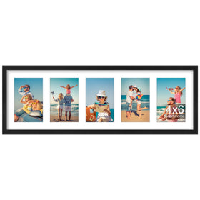 decorUhome 8x24 black collage frame for stylish wall gallery