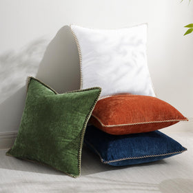 DecorUhome chenille fabric close-up with plush texture