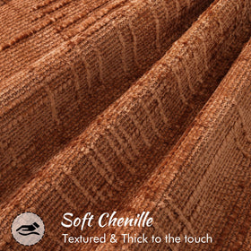 decorUhome chenille fall pillow cover with flange edges maintains a crisp silhouette