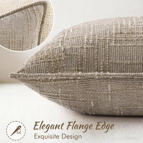decorUhome hidden zipper offers seamless look and easy insert for cushions.