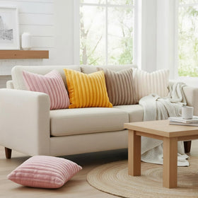 decorUhome Cream white 20x20 back velvet pillow cover for a soft finish
