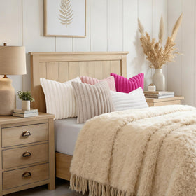 decorUhome modern farmhouse vibe with striped texture, chic and cozy