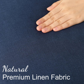 decoruhome flange edge navy pillow cover showcasing durable stitching and timeless style