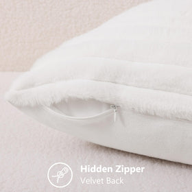 decorUhome hidden zipper pillow cover, seamless appearance and easy replacement