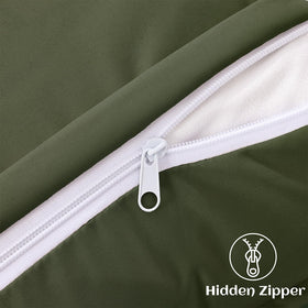 decorUhome hidden zipper provides seamless, clean lines