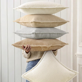 decorUhome Machine-washable corduroy pillow cover simplifies care routines.