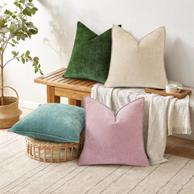 decorUhome machine-washable pillow covers, gentle cycle, easy care