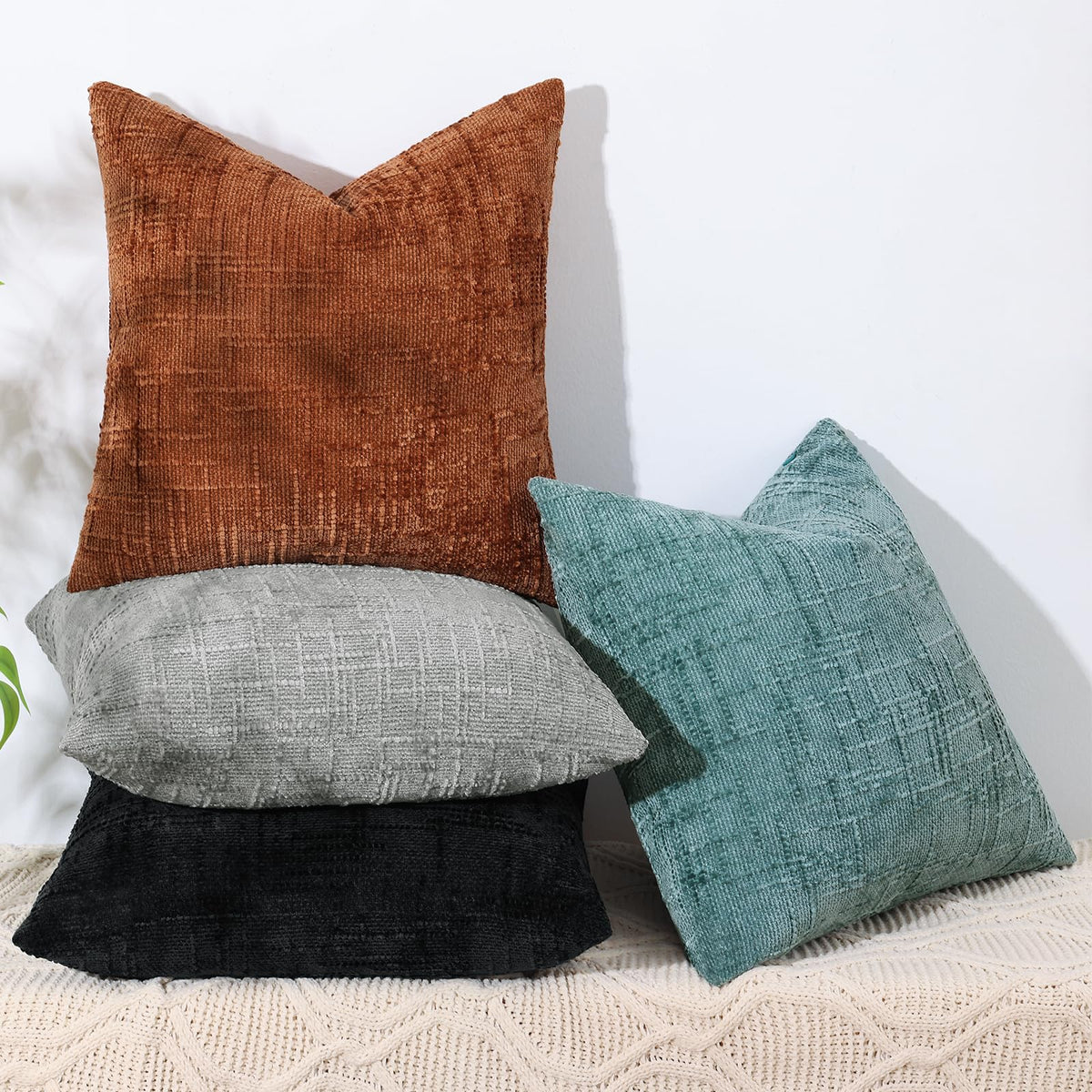 decorUhome soft-cozy pillow cover enhances comfort on couch, bed, or chair.