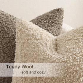 decorUhome neutral oatmeal pillow cover fits versatile decor and calming aesthetics.