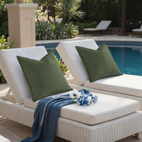 decorUhome 2-pack includes two olive-green covers