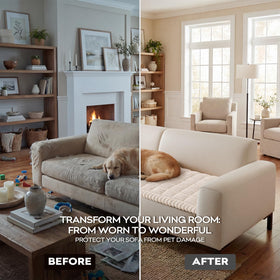decorUhome protects against pet hair, paw marks, and crumbs.