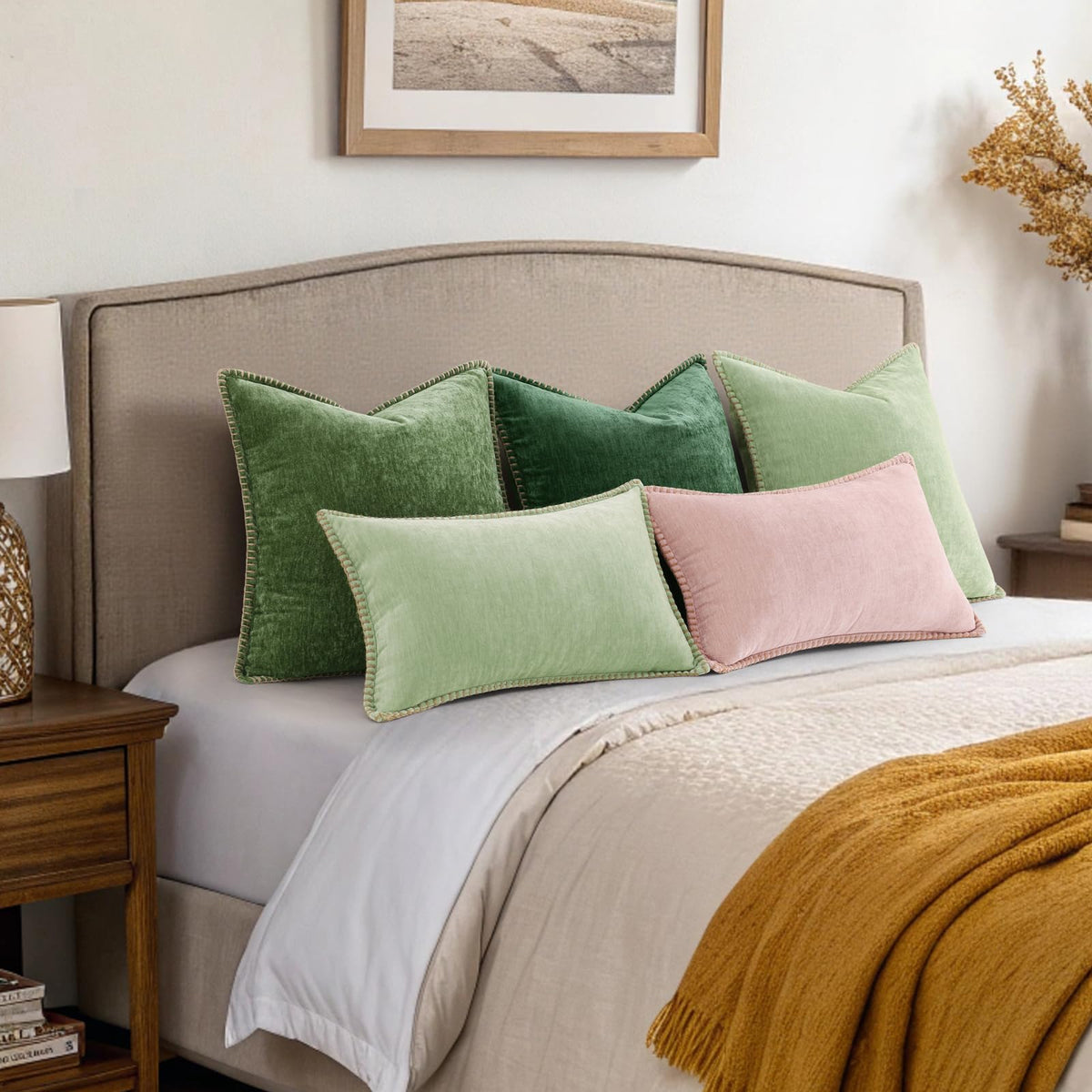 DecorUhome pillow on couch adds cozy living room accent