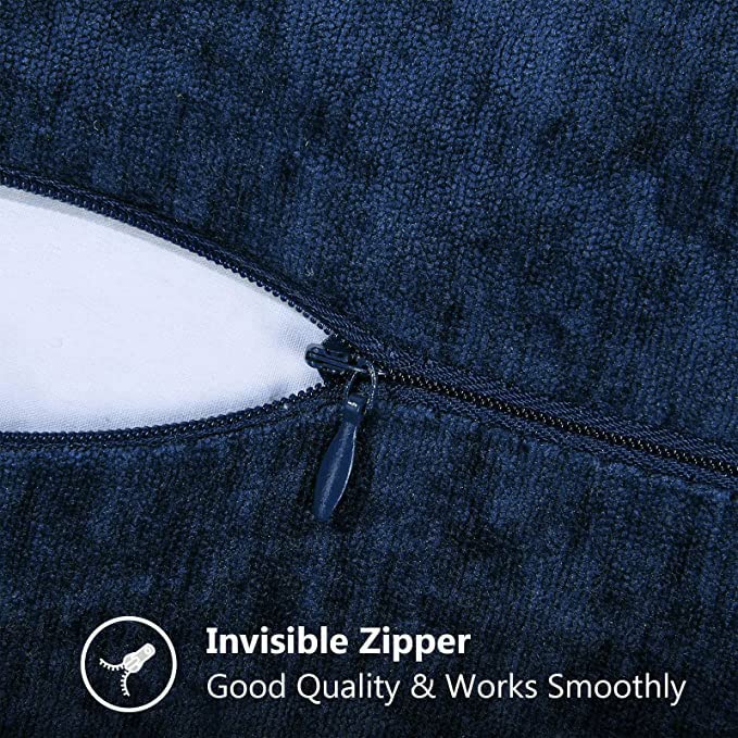 decorUhome Poseidon hidden zipper keeps a clean look.
