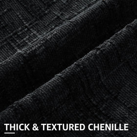 decorUhome slubby-texture chenille pillow cover provides depth and subtle sheen for elegance.