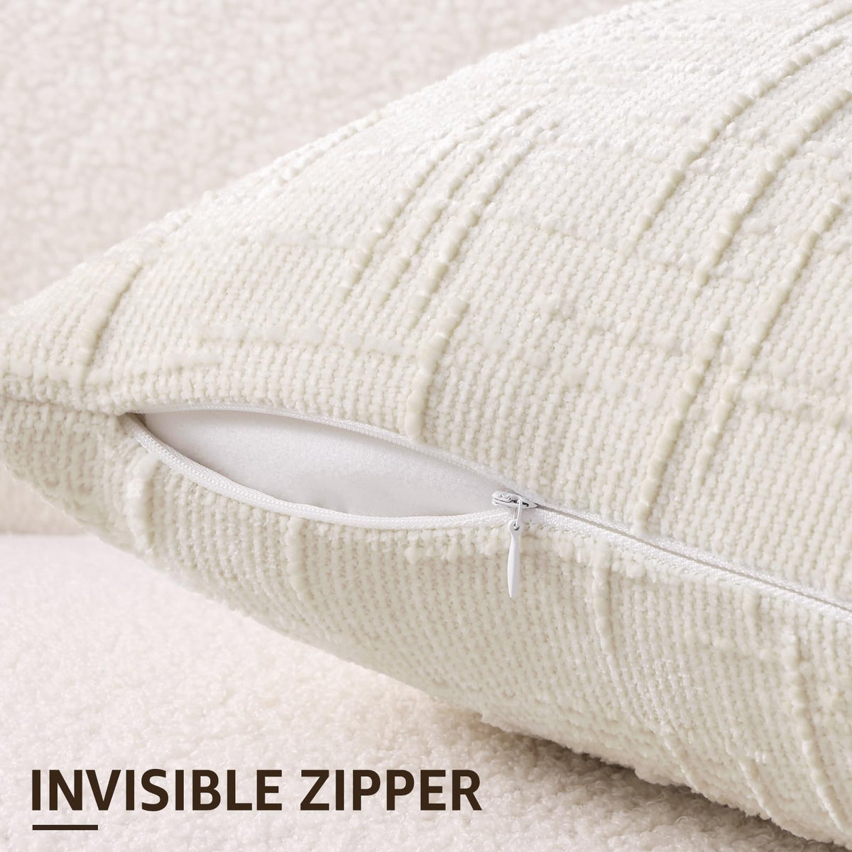 decorUhome Slubby texture close-up highlights depth and subtle sheen.