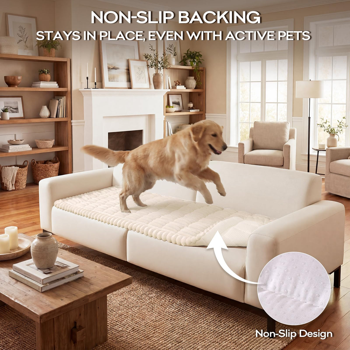 decorUhome soft ribbed texture adds warmth and cushioning