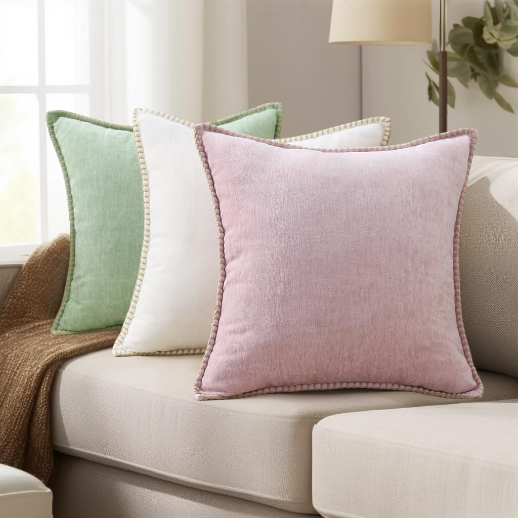decorUhome durable knit pillow cover maintains color after washing