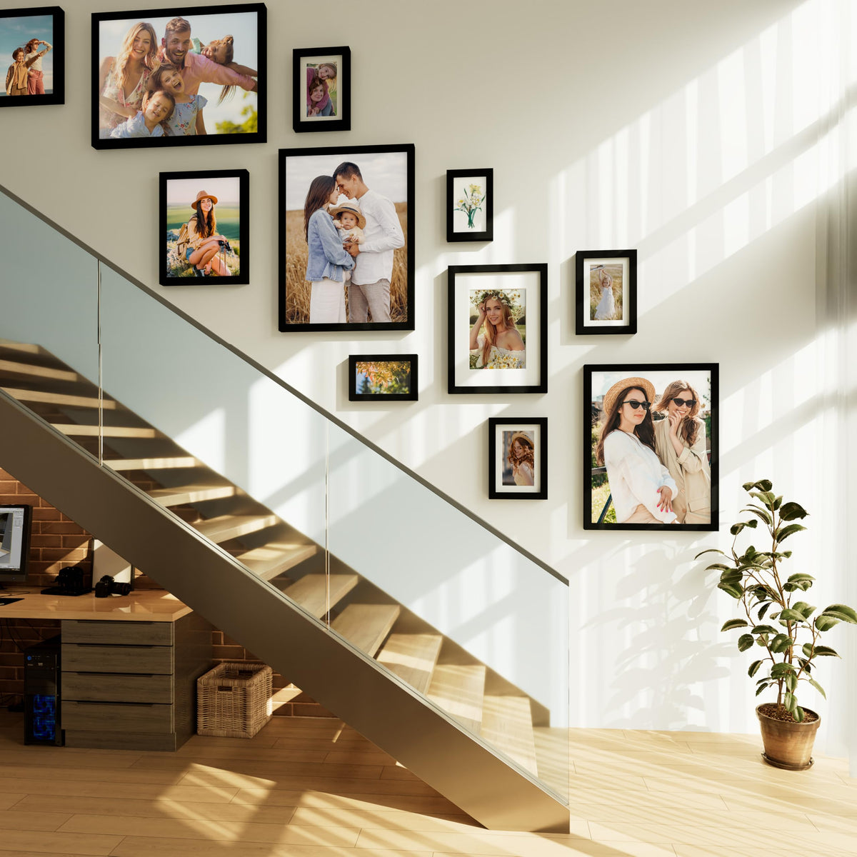 decorUhome sturdy lightweight plastic delivers durability without bulk.