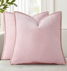decorUhome summer chenille pillow cover 18x18 set of 2 offers plush touch for sofas