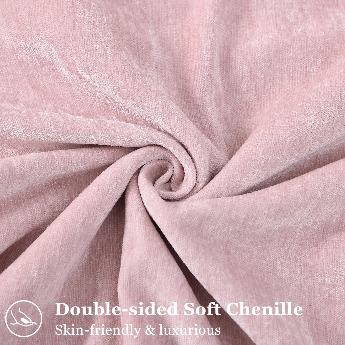 decorUhome blush pink 20x20 pillow cover with flange edges