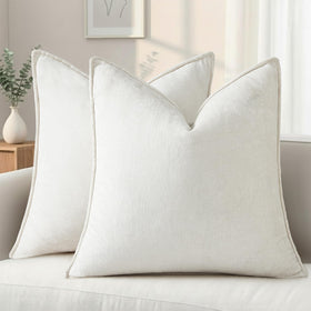 decorUhome summer couch pillow cover in cream white for easy decorating