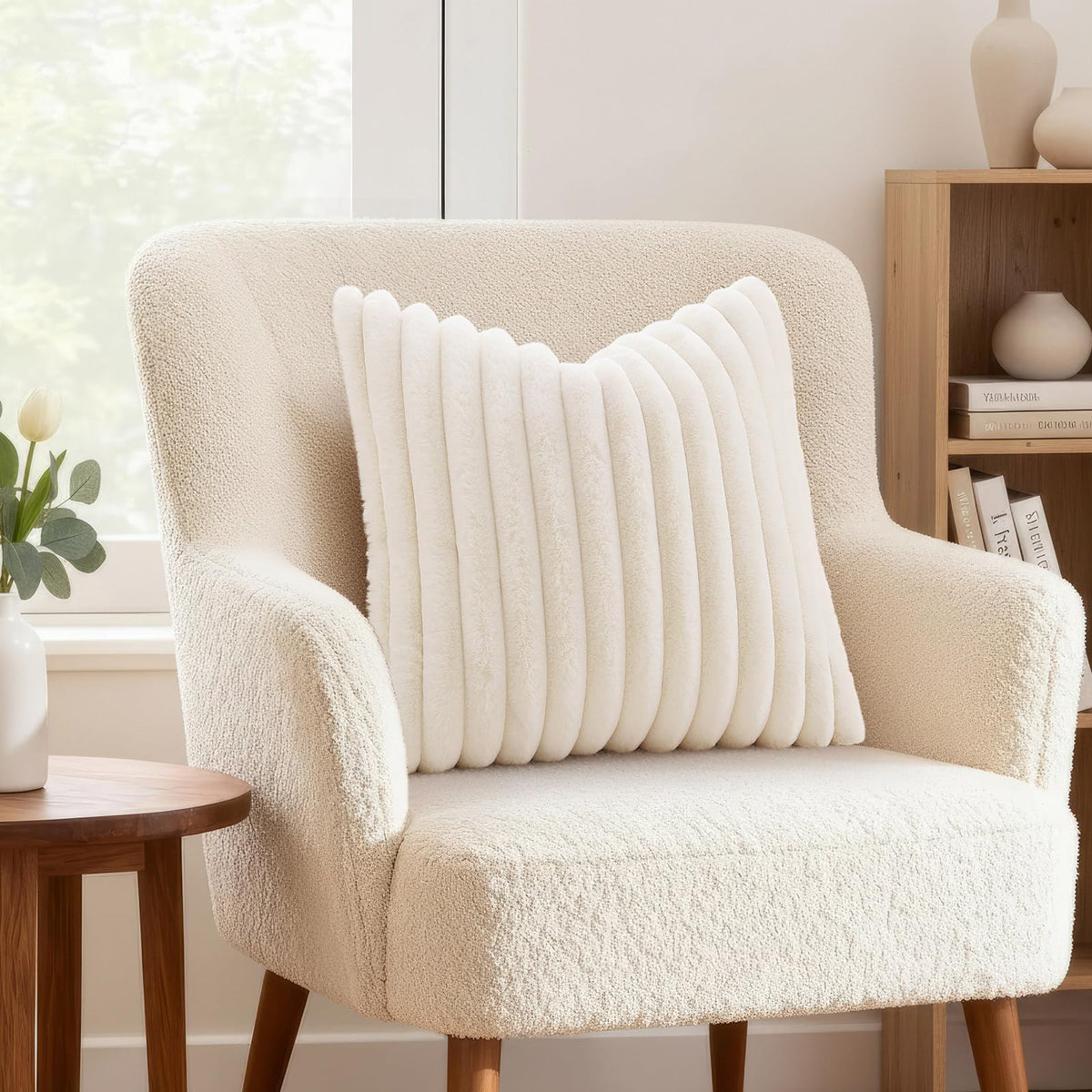 decorUhome Back velvet pillow cover provides silky touch on chairs