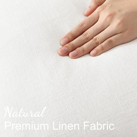 decorUhome 20x20 cream pillow cover showing hidden zipper for sleek removal.