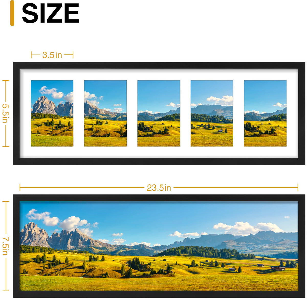 decorUhome vertical or horizontal layout supports versatile wall decor