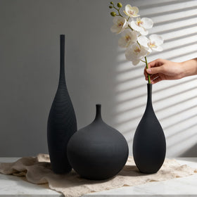 DecoVlog largest vase creates a bold silhouette for dried arrangements.