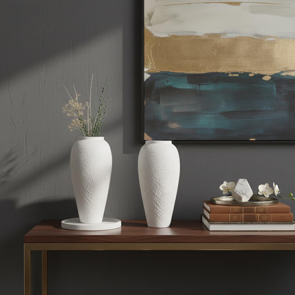 DecoVlog ceramic vase rustic charm highlights natural texture for cozy interiors