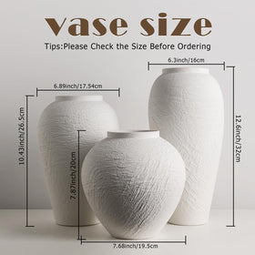 DecoVlog white textured vase mouth detail ideal for safe easy bouquet arrangements