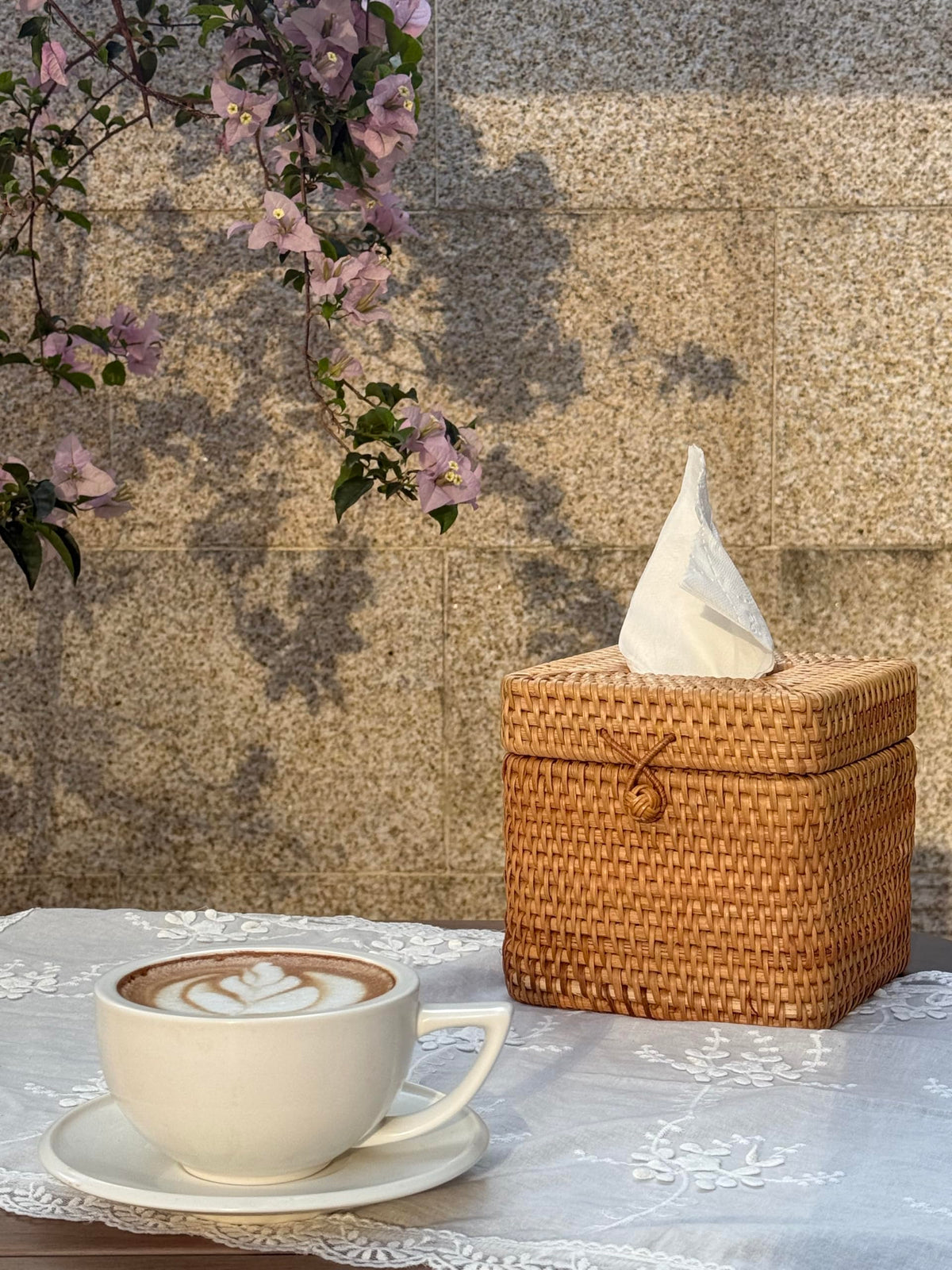DECRAFTS tissue box cover for car interior keeps tissues discreet