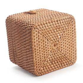 DECRAFTS rattan tissue box cover in office creates calm workspace