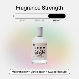 DedCool Mochi Milk fabric spray renews linens with light freshness