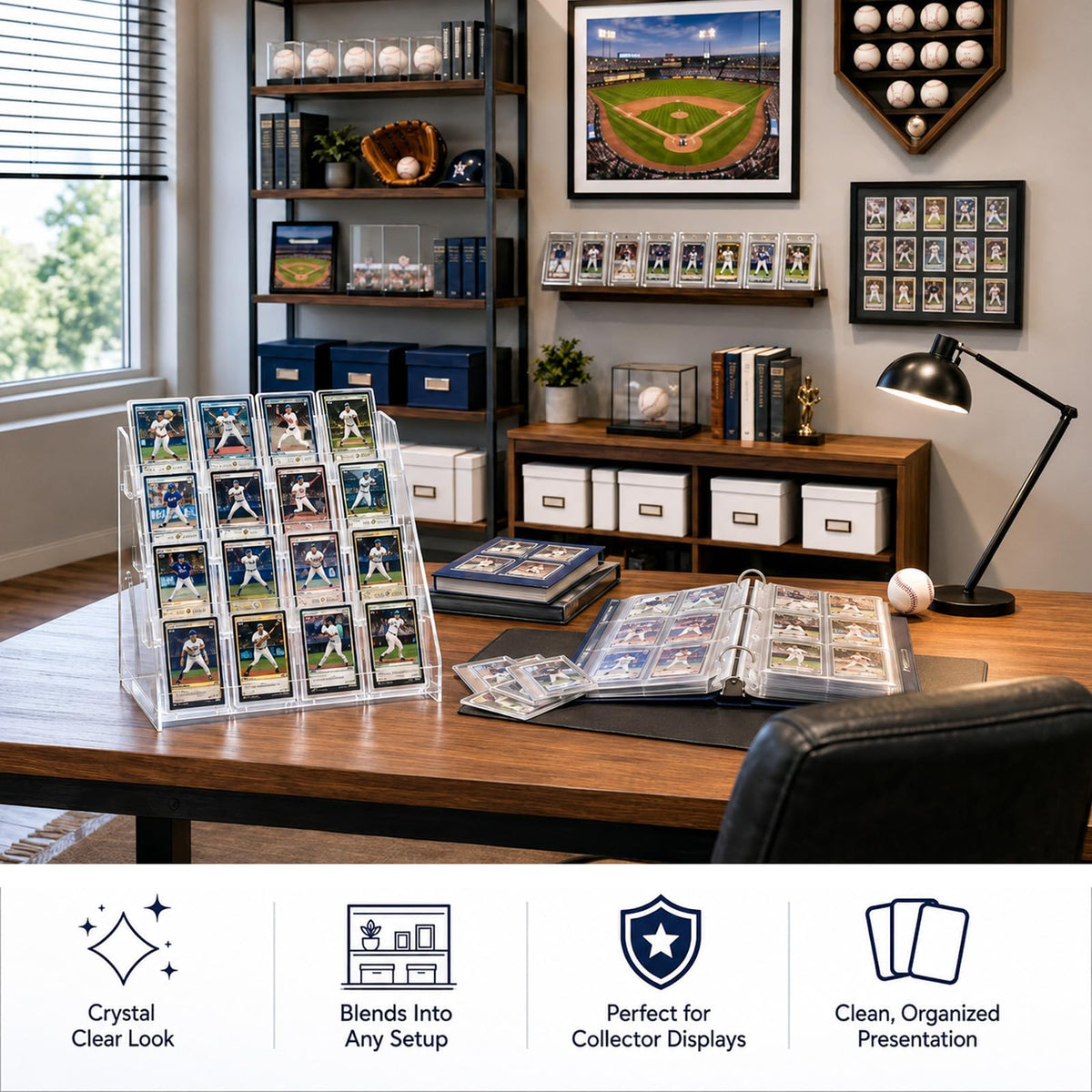 DEEIF stable triangular base keeps cards secure during display