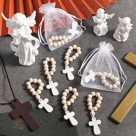 Detail of the cross pendant on the Deekin rosary