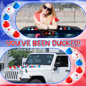 Deekin Independence Day duck designs with stars and stripes for decorations