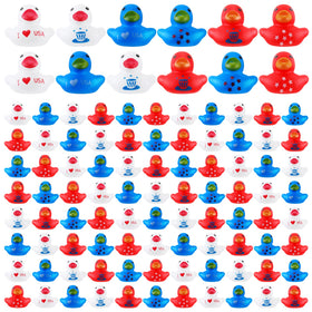 Deekin patriotic rubber ducks 200 pcs for bath time or party decor