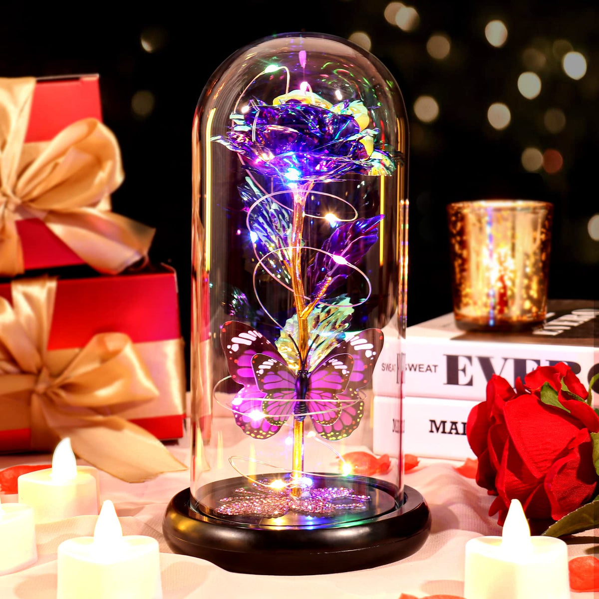 DEEMEI LED light design creates colorful illumination at night