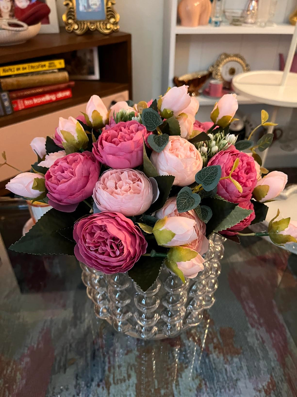 DEEMEI wilt-free-care-peonies stay bright without water or trimming.