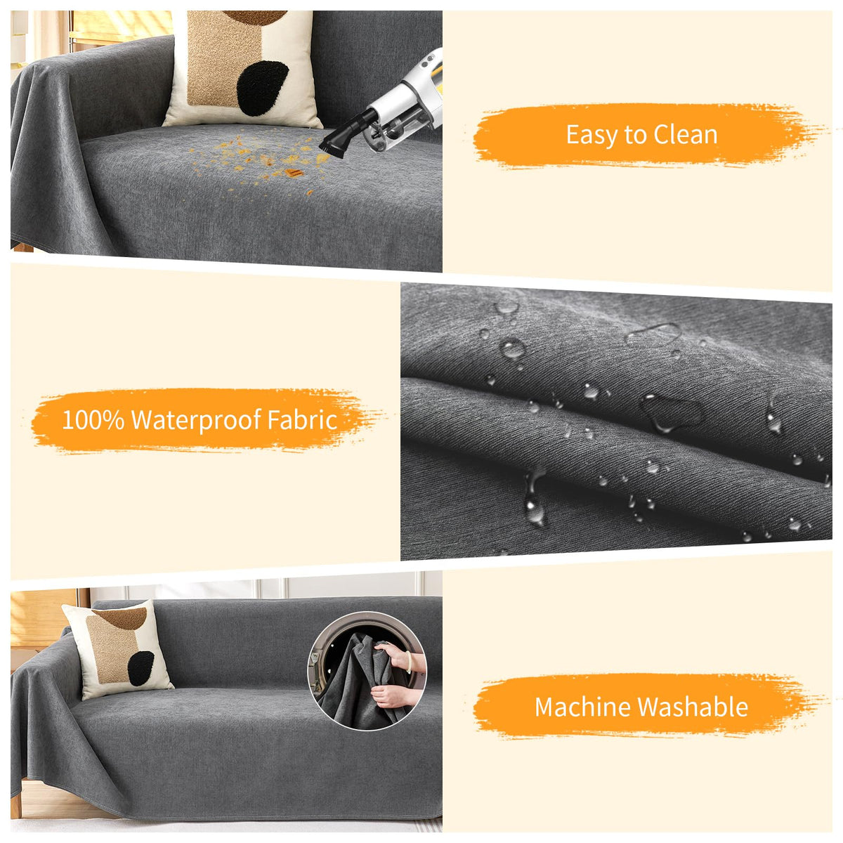 Deep Dream anti-slip back design keeps the cover in place.
