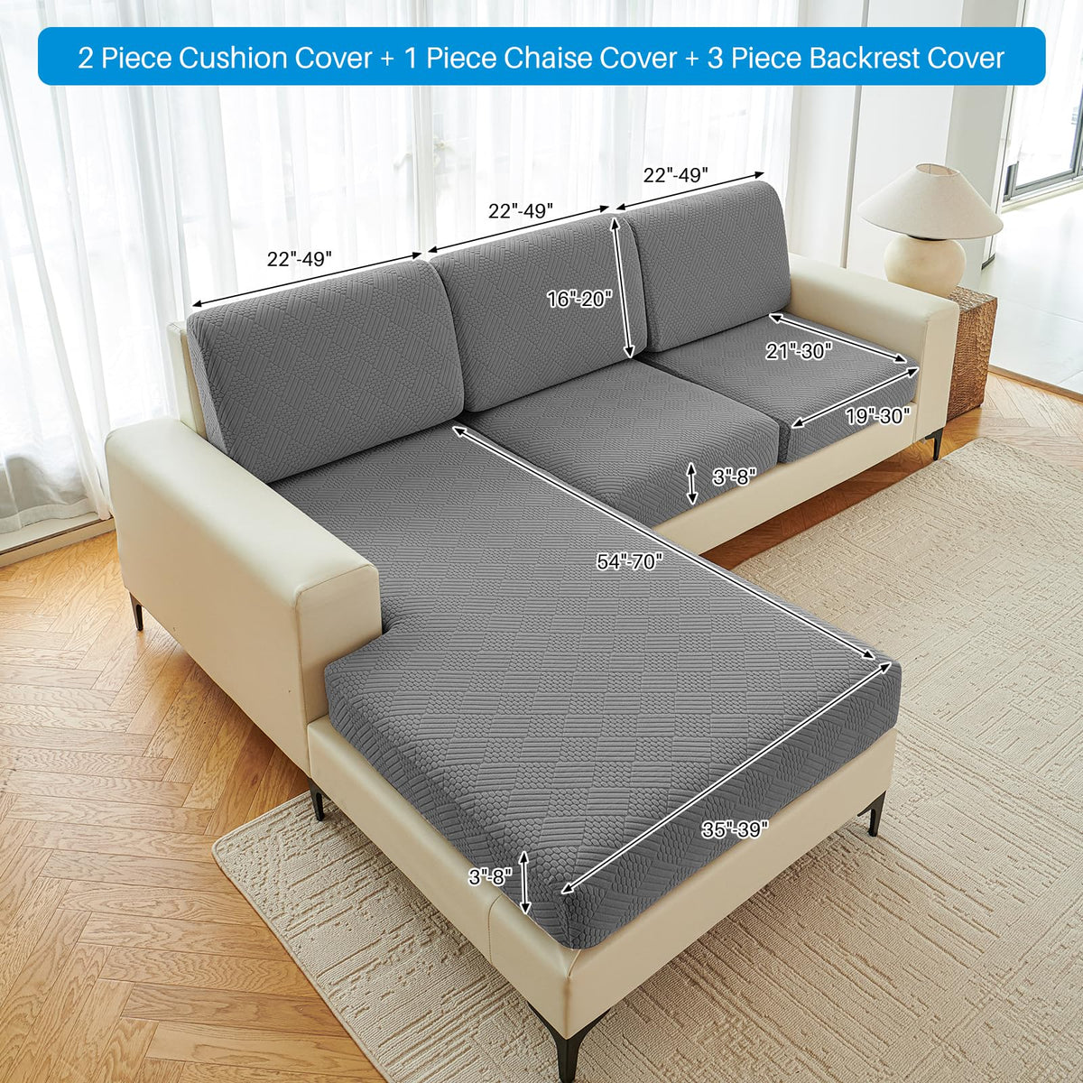 Deep Dream easy install with elastic bottom keeps cushions secure