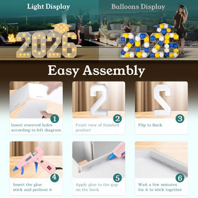 Deerher glue gun and sticks used to secure components for a durable display