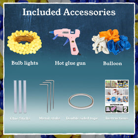 Deerher pre-cut holes assembly streamlines setup for quick party decor